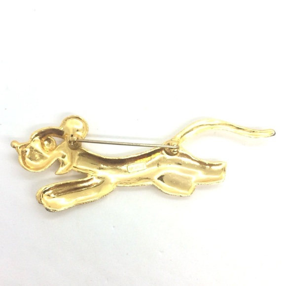 3/$30 VINTAGE MONET DOG BROOCH SPOT POLKA DOT MCM MID CENTURY MODERN GOLD TONE - Picture 14 of 17